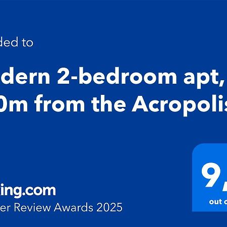 Modern 2-Bedroom Apt, 200M From The Acropolis Athena Bagian luar foto